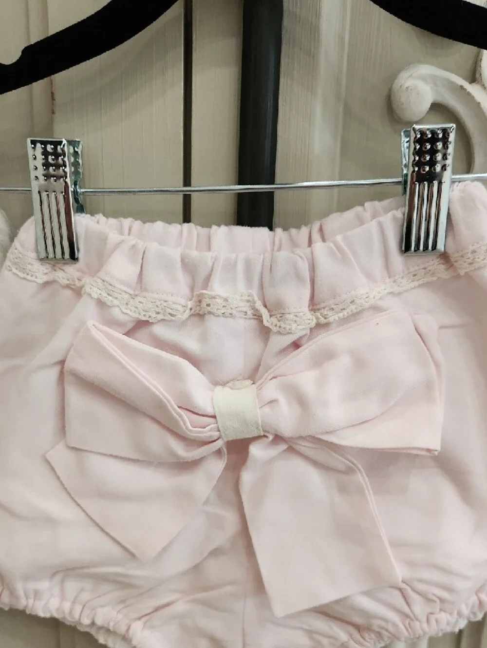 Baby Girl Pink Bow Bloomers Size 18- 24 Months
